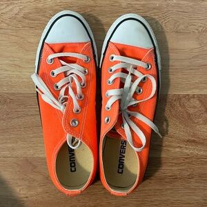 Converse lace up sneakers orange